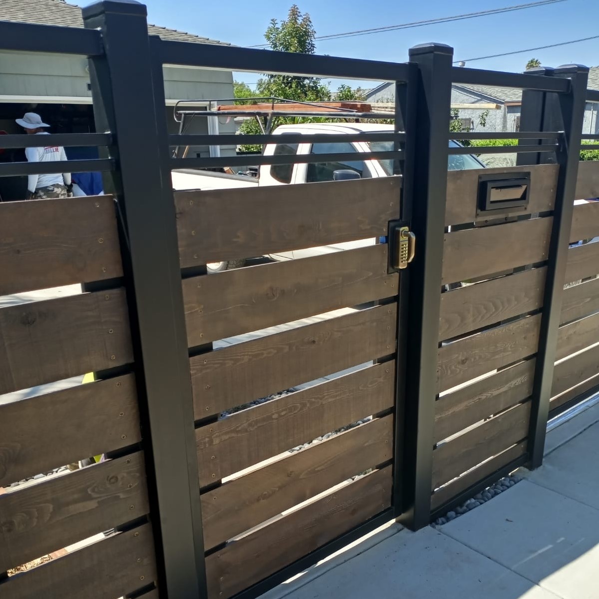 iron and wood gate